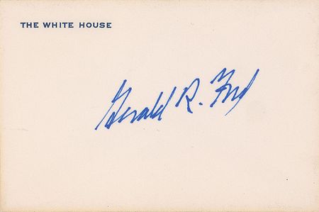 Lot #124 Gerald Ford Signature - Image 2
