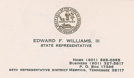 Lot #131 Ronald Reagan and Gerald Ford Business Card - Image 2