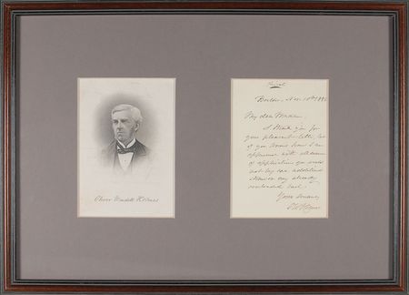 Lot #653 Oliver Wendell Holmes, Sr - Image 1