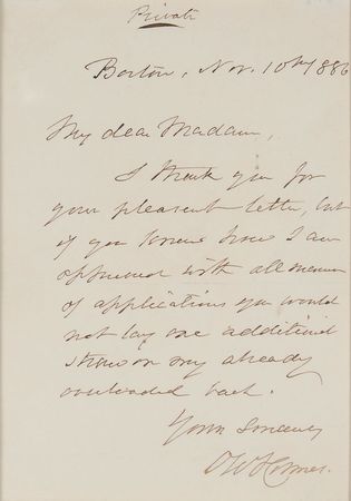 Lot #653 Oliver Wendell Holmes, Sr - Image 2