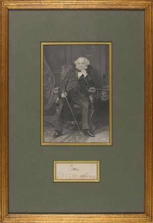 Lot #101 Martin Van Buren Franking Signature - Image 1