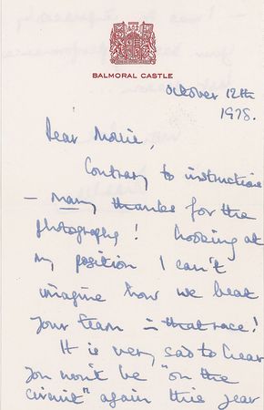 Lot #174 Prince Charles Handwritten Letter Signed - Image 1