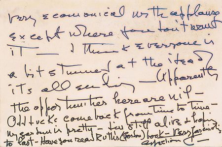 Lot #931 Katharine Hepburn: Accenting her thanks to Coco?s producer with a flower sketch - Image 2