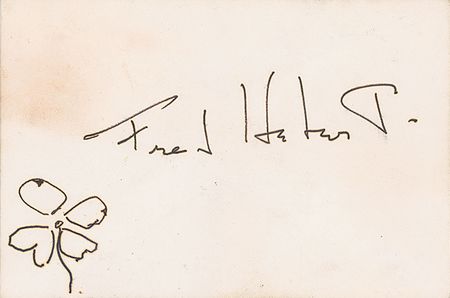 Lot #931 Katharine Hepburn: Accenting her thanks to Coco?s producer with a flower sketch - Image 5