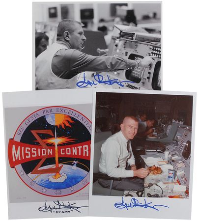 Lot #606 Gene Kranz Signed Photographs - Image 1