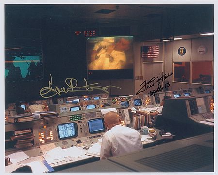 Lot #590 Apollo 13 Mission Control Signed Photographs - Image 2