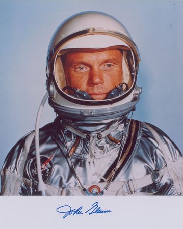 Lot #601 John Glenn Signed Photographs - Image 1