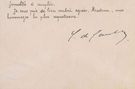 Lot #188 Charles de Gaulle: The adopted “godmother” of a tank receives instructions from de Gaulle on meeting her new “godson” - Image 2