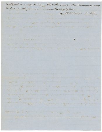 Lot #24 Rutherford B. Hayes: Scarce handwritten legal document from 1849 - Image 2