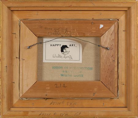 Lot #736 Walter Lantz Original Oil Painting - Image 2