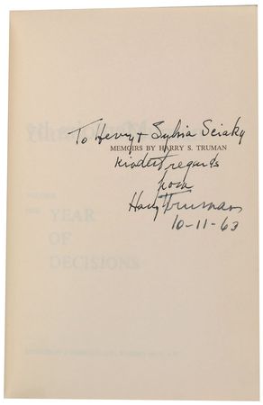 Lot #71 Harry S. Truman Book - Image 2