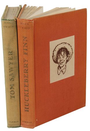 Lot #688 Norman Rockwell: Signing his illustrated editions of the Twain classics - Image 3