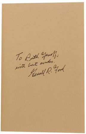 Lot #112 Richard Nixon and Gerald Ford: Poignant presidential books, including two memoirs - Image 2
