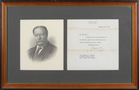 Lot #42 William H. Taft Typed Letter Signed - Image 1