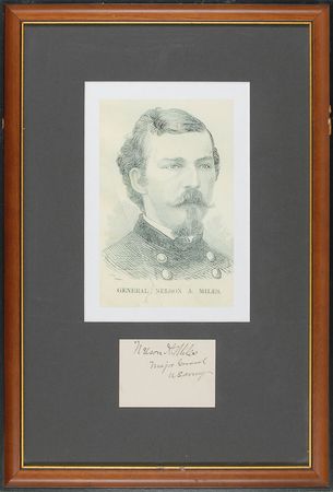 Lot #525 Nelson A. Miles Signature - Image 1