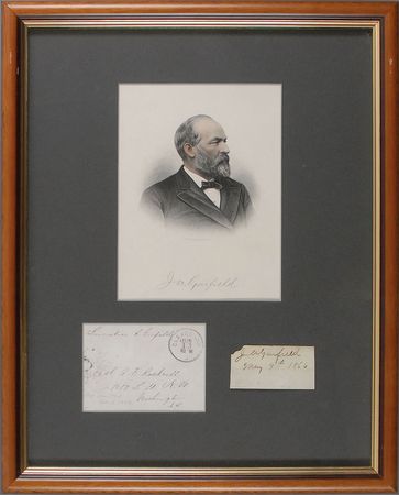 Lot #106 James and Lucretia Garfield Signatures - Image 1