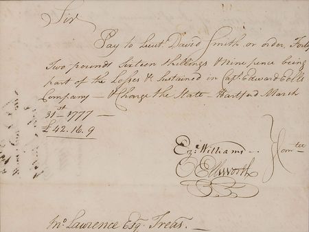 Lot #355 Oliver Ellsworth Signed Document - Image 2