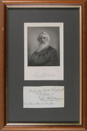 Lot #276 Samuel F. B. Morse Signature - Image 1