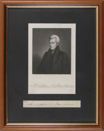 Lot #100 Andrew Jackson Signature - Image 1