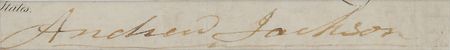 Lot #100 Andrew Jackson Signature - Image 2