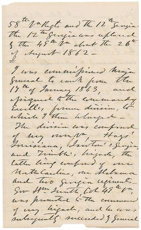 Lot #422 Jubal A. Early: Early meticulously outlines his CSA resume, mentioning the Battle of Manassas, a wound at Williamsburg, and the important Valley Campaign - Image 3