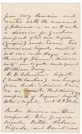 Lot #422 Jubal A. Early: Early meticulously outlines his CSA resume, mentioning the Battle of Manassas, a wound at Williamsburg, and the important Valley Campaign - Image 6