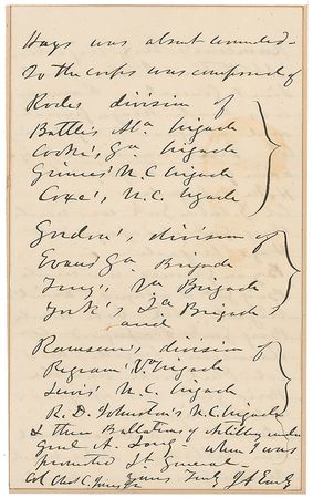 Lot #422 Jubal A. Early: Early meticulously outlines his CSA resume, mentioning the Battle of Manassas, a wound at Williamsburg, and the important Valley Campaign - Image 8