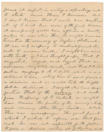 Lot #389 Jubal A. Early: A caustic and pointed remark attributed to the soft-spoken General Lee, who seldom addressed the Gettysburg controversy - Image 2