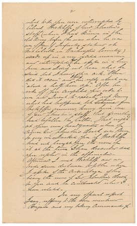 Lot #423 Samuel W. Ferguson: Writing to General Beauregard: “At least two hours must have elapsed between the time when you were informed of Gen. Johnston’s death and your giving me the order to drive the enemy into the River” - Image 2