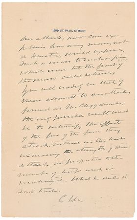 Lot #395 Charles Marshall: Addressing controversy surrounding Pickett’s Charge: “Gen. Lee said that the responsibility & blame were all his own” - Image 6
