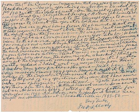 Lot #430 John S. Mosby: The Gray Ghost recounts his daring capture of General Stoughton and being 
