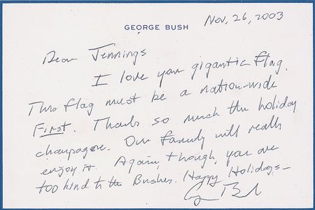Lot #140 George Bush Handwritten Letter Signed - Image 1