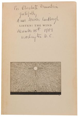 Lot #568 Anne Morrow Lindbergh: Assisting the Smithsonian on “my husband’s and my survey flights to the Orient and across the Atlantic” - Image 2