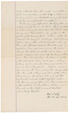 Lot #438 Isaac M. St. John: Detailed account of the days leading up to Appomattox - Image 2