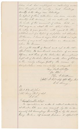 Lot #438 Isaac M. St. John: Detailed account of the days leading up to Appomattox - Image 3
