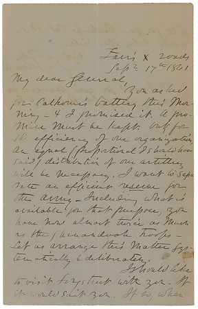 Lot #399 Joseph E. Johnston: Johnston looks forward to an 1861 meeting with Longstreet in Northern Virginia, hoping to build “an efficient reserve for the army” - Image 1