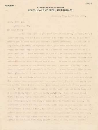 Lot #391 Frank Huger: Huger addresses the postwar ?Gettysburg controversy? in a lengthy recollection of the battle?s events - Image 2
