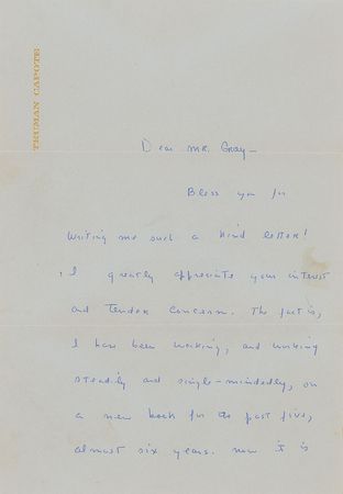 Lot #632 Truman Capote: ?I have been working, and working steadily and single-mindedly, on a new book for the past five, almost six years. Now it is almost finished. The title is: ?In Cold Blood?? - Image 1