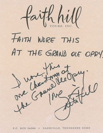 Lot #786 Faith Hill: Hill’s stage-worn bustier from the Grand Ole Opry, with provenance direct from the singer - Image 2
