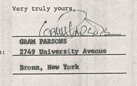 Lot #792 Gram Parsons: Early management contract for Parsons and the International Submarine Band - Image 3