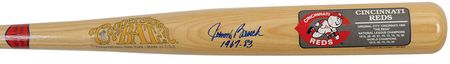 Lot #1072 Baseball Hall of Famers Baseballs and Bat - Image 1