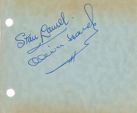 Lot #943 Laurel and Hardy Signatures - Image 1