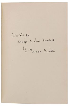 Lot #643 Theodore Dreiser Book - Image 1