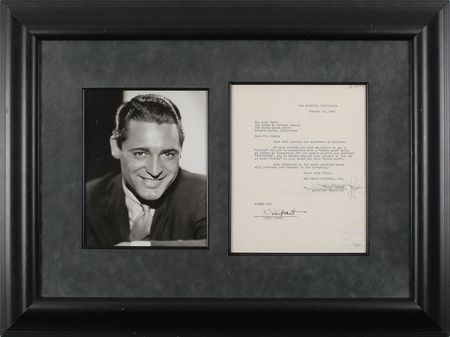 Lot #923 Cary Grant: Authorizing the use of a stand-in during the 1946 filming of Hitchcock’s Notorious - Image 1