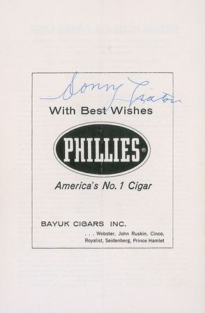 Lot #1043 Sonny Liston and Mickey Mantle Program - Image 1