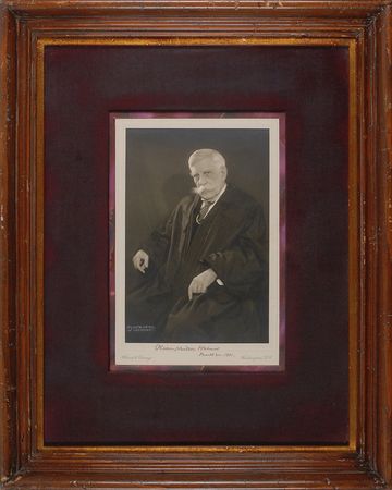 Lot #323 Supreme Court: Oliver Wendell Holmes, Jr.: Dignified Harris and Ewing portrait of the highly-regarded Justice - Image 2