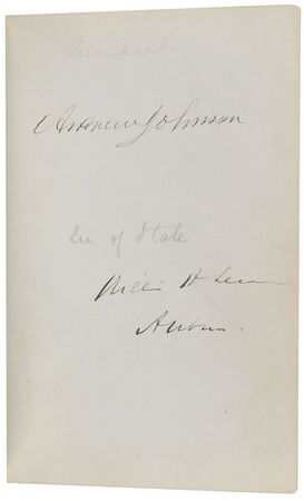 Lot #20 Andrew Johnson Administration: