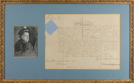 Lot #306 Queen Victoria Signed Document - Image 1