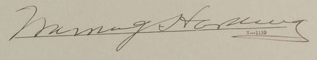 Lot #47 Warren G. Harding Signed Document - Image 2