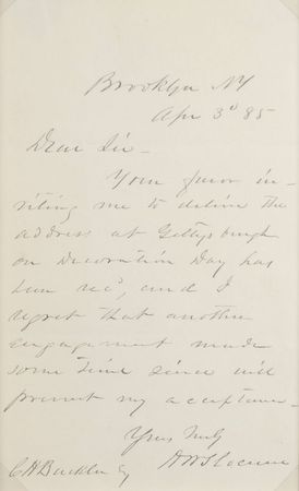 Lot #483 Henry W. Slocum - Image 2
